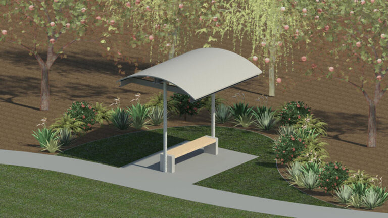 curved shelter